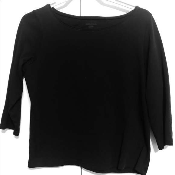 Eileen Fisher Petite Organic Cotton Top, PL/PH - Picture 3 of 5